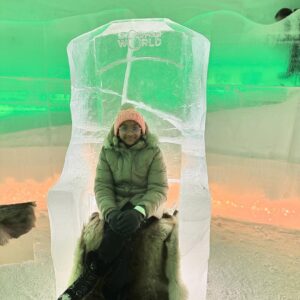 Jenna Pollard Instagram - Memories made ❤️ such a magical time on this trip 🇫🇮✨🙌🏼 @kieron.pollard55 @kaiden.pollard__ #lapland #santavillage #snowmanworld #icerestaurant #huskyride #reindeersleighride #meetingwithsanta #articcircle #northernlights #family #fun #love #thankful