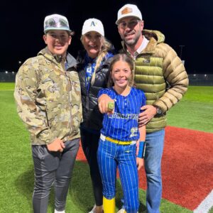 Jennie Finch Instagram - Only team from Louisiana shows up and wins the whole thing! Laissez les bons temps rouler! 🥇🥎🌪️- Coach Kade 

Most powerful thing I heard this wkd was from an opposing mama (in 20  hours at the fields), as her Coach continued to not be the most positive from his coaches box.
I had just told one of my players as we witnessed this players confidence deflate, “I just want to give her the biggest hug.”

Right then, her mom yells from the stands in her bold mama voice - YOU KNOW WHO YOU ARE!

I instantly was covered in chills and thanked God that she had her mama & her Mamas words. 
Mamas -keep using your voice and declaring truth over our daughters. I pray my girls always know who they are and WHO’S they are! 🙏🏽 

I needed this reminder too, as a Coach AND as a Mama. Lord, give me the heart, awareness, boldness, control, to use my voice to speak Your truth as I fall short at times too. Amen