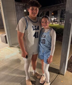 Jennie Finch Instagram - 🏀 Season in the 📚! 
It’s been so much fun watching them & their teammates this season! Now it’s baseball & volleyball/softball season! 
No one warned me about how crazy middle school schedules are, but we are here for it! ☺️