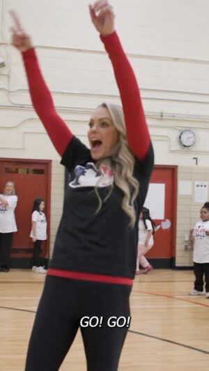Jennie Finch Instagram - No better way to celebrate NGWSD than PLAYING BALL! 🥎

USA Softball Olympians and MLB Youth Ambassadors Jennie Finch and Natasha Watley celebrated NGWSD coaching a special PLAYBALL activation with future softball stars in the making!