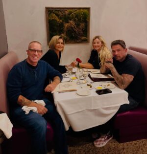 Jennifer Gimenez Instagram - What a perfect night. It was so much fun filled with laughter and the best of friends. Its pretty amazing to say that @hamilton8213 and I have been friends for 30  years and we revert to our teenage years when we see each other. He is family. My heart melts knowing how close my gorgeous hubs @timryandopeman and Ash are. The greatest part is spending time with my beautiful, badass, MMA Champ @leahmccourtmma . Omg I love you girl. It was a damn good time. 

xoJG💋