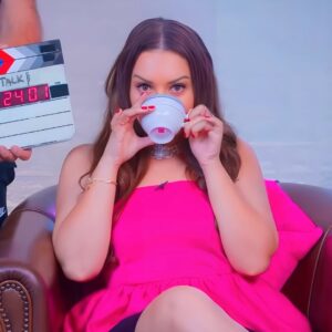 Jennifer Messina Instagram - Tea time! 🫖 🍵 ☕️ 
You’ve heard “Royalty” and “My Way.”
What’s my next song going to be about?

Shot from @girltalklogic 

#commentbelow #drama #teatime #bravo #realhousewives #girlstalk #love #music