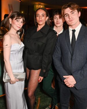 Jenny Walser Instagram - It’s that time of year again ✨ ✨

Vanity Fair EE BAFTA Rising Star Party 2025 babyyyy. 

Dressed head to toe in my dear @patrick__mcdowell and it might well be one of the loveliest looks I’ve ever had the fortune to wear. 

@vanityfair 
@vanityfairlondon 
@ee 
@bafta 
#EERisingStar
#EEBAFTAs

📸 @davebenett & Joanne Davidson