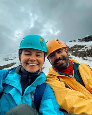 Jhanvi Bhatt Instagram - Moments from Last Expedition to Mt Friendship Peak ❤️🏔️🤌🏻✨

Wearing @jackwolfskin 🤌🏻✨