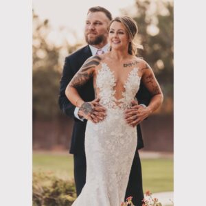 Joanne Wood Instagram - 7 years and we still trying to figure this shit out..both still young and dumb just look a little different now 😂🧓🏼👵🏻..but least we found each other in the chaos and we have always had the prom pose down! 💁‍♀️ ❤️❤️❤️ love you @bigwoodmma702 #teamwood #nevergiveup #growtogether #yourtheshitandimkneedeepinit #appreciationpost💕