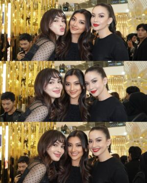 Jolene Marie Rotinsulu Instagram - It’s nice to be here especially with so many familiar faces at YSL Winter Fantasy 🤗💫✨ thanks for making this happen @yslbeauty