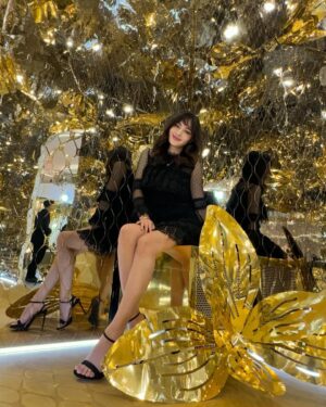 Jolene Marie Rotinsulu Instagram - It’s nice to be here especially with so many familiar faces at YSL Winter Fantasy 🤗💫✨ thanks for making this happen @yslbeauty
