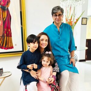 Juggan Kazim Instagram - Eid Mubarak from my family to yours!!!

(Hamza is in Thailand with his friends... missing you my prince 😭)

Noor's Wardrobe by @mannequinkidsofficial (Thank you Noor Mammi @noormahmood4 )

Thank you for my outfit @style.bynida