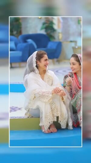 Juggan Kazim Instagram - Ramzan Pakistan 
Day#9

Co Host @khanahsanofficial
Only on PTV Network 
@ptvhome.official

Guest @hajra_yamin

Stylist @style.bynida
📹 @hbnphotographer
💄 @ridamughal564