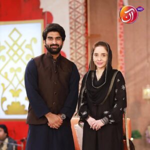 Juggan Kazim Instagram - Experience the magic of Bahar-e-Ramadan with host Juggun Kazim, alongside special guests Ehtisham Khan and Dua Khan. 

@juggunkazim @ehtishamkhanofficial @i_dua_khan_official @zainab.gondal

#AANTV #JuggunKazim #ehtishamkhan #duakhan