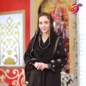 Juggan Kazim Instagram - Experience the magic of Bahar-e-Ramadan with host Juggun Kazim, alongside special guests Ehtisham Khan and Dua Khan. 

@juggunkazim @ehtishamkhanofficial @i_dua_khan_official @zainab.gondal

#AANTV #JuggunKazim #ehtishamkhan #duakhan