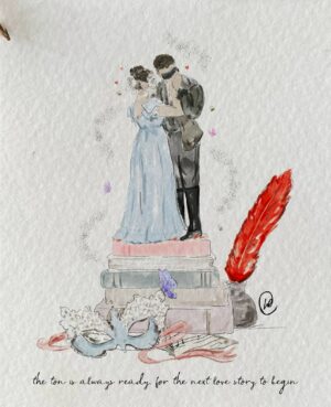 Julia Quinn Instagram - “I was enchanted to meet you…”
An Offer From a Gentleman. #benophie 
With thanks, as always, to @lucyclaireillustration