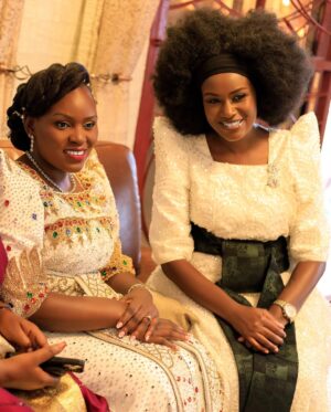 Juliana Kanyomozi Instagram - Congratulations to the lovely couple Julian and Brian ♥️💍. Blessings to you . @juleahmules 

👗 @kushonadesigns 
📸 @zakiephotography