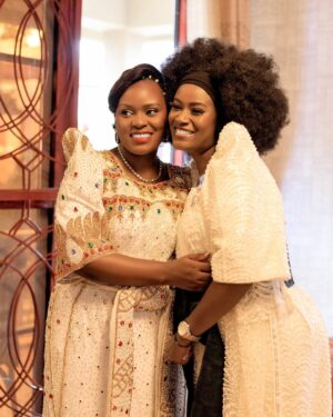 Juliana Kanyomozi Instagram - Congratulations to the lovely couple Julian and Brian ♥️💍. Blessings to you . @juleahmules 

👗 @kushonadesigns 
📸 @zakiephotography
