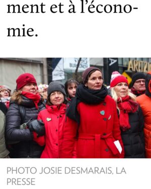Julie Snyder Instagram - Avec @romy.ps @joseefiset Jean-Pierre Léger nous manifestons contre Trump sur la 2e photo on voit Romy photographiée dans @lp_lapresse entre @laurewaridel et @barbeaulavalette et @marina.orsini.officiel et @isabellemarech merci chères amies et amis d’être venus en si grand nombre, nous étions des milliers à résister !!! #journéedesdroitsdesfemmes