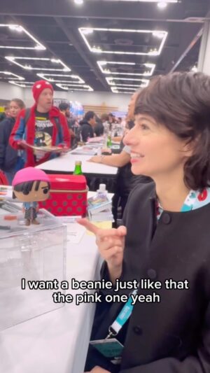 Kate Micucci Instagram - Thank you to @zombiedonorparts for surprising me with my own Funko doll at Fan Expo Portland! I love it! Thank you Luke! Also I’ll be at @megaconorlando this weekend. #funko