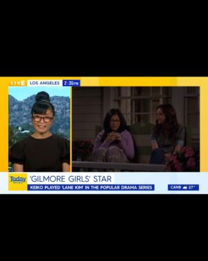 Keiko Agena Instagram - Had a lovely time today on the Australian Morning Show Today Extra @thetodayshow. 

25 years of #gilmoregirls 
BEST fans in the world. ❤️

#lanekim