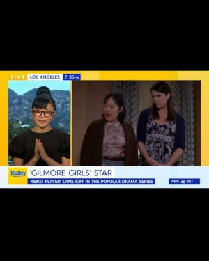 Keiko Agena Instagram - Had a lovely time today on the Australian Morning Show Today Extra @thetodayshow. 

25 years of #gilmoregirls 
BEST fans in the world. ❤️

#lanekim