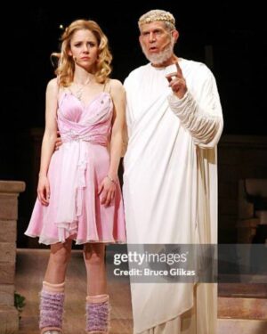 Kerry Butler Instagram - Had the pleasure of starring opposite Tony Roberts  in Xanadu.  He was another role model for me.  Came to work, did the job, no drama, no complaints- unless maybe his baseball team was losing. 💕☺️ Such a professional, lovely man.  I am late to posting, because I was hoping to find these pictures I had of him sitting on the floor with my one year old daughter entertaining her- he was a child at heart.  The backstage experience at Xanadu was so crazy.  It was almost like we all shared one big room.  Our dressing rooms walls didn’t connect to the ceiling, so you could hear everything😂  Tony was a delight and pleasure on and off stage!  Did you know in addition to all the movies and tv shows, he did 22 Broadway shows?!!! Sending so much love to his beloved daughter, friends and family.  Rest in peace Tony. 

#xanadu @bruglikas 📸