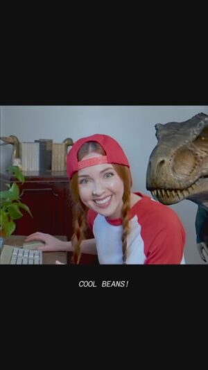 Kimberly Whalen Instagram - CoOoOL BEANS! 🦖🫘Join your old pals Ruthy and Clicky for a trip down the dark web…It’s “Ruthy At Bat”, y’all! 
🧠/🎬: @curtmega 
🎶: @songsbyangela 
⭐️: @itskimwhalen @curtmega @songsbyangela 
🦖: Cassandra 

#ALGore #SpaceBaby #starkid  #darkweb #wow