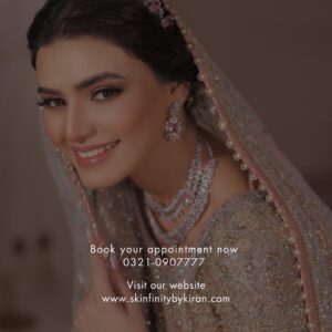 Kiran Haq Instagram - Trust our expert makeup team to create a stunning, timeless look tailored just for you on your big day.

Book your main day bridal makeover now:  923210907777.

Makeup & Styling: @skinfinitybykiran 
Outfit: @officialfahadhussayn
Photography: @deeveesofficial 
Jewellery: @akjewelspk 

#skinfinity #skinfinitybykiran #kiranhaq #bridalmakeup 
#beautysalon