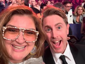 Kitty Flanagan Instagram - Such good times at the AACTAS with all my favourite people.
 
Now allow me to give a proper thank you to the whole fabulous Fisk village - to every one of our core cast, guest cast, production team and of course our stellar crew. On a small budget and a tight schedule like ours, it takes more than hard work, it takes enthusiasm, passion, fabulous ideas chipped in from all departments, and attention to every little detail. That’s how we managed to make an award-winning show! Thank you all for your efforts and for all the laughs along the way. I feel so hashtag blessed to have worked with you and I love youse all. 🤎🫶🤎🫶 #fisktv #aactas