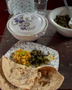 Komal Aziz Khan Instagram - Tao Butt and some local food I ate in Kashmir. Daal lobia, trout dish and Saag. So so so good !