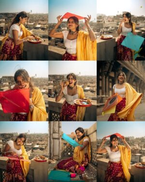 Larissa Dsa Instagram - Kai Po Che 🪁

@larissa_wlc X @haram_khor_ 📸

Kites in the air, joy everywhere,
Uttarayan in Ahmedabad feels so rare.
Good food, kind people, and happy vibes,
This festival fills hearts and brightens lives.

Thank you @living_clicks @bhoommss for all the help 🤗

#uttaryan #kite #gujarat #ahemdabad #india #festival #vibe #explore #postivevibes #makarsankranti