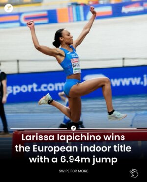 Larissa Iapichino Instagram - Like mother, like daughter ✨

Larissa Iapichino 🇮🇹 claims the European long jump title with a season-best jump of 6.94m!

She now follows in the footsteps of her mother, Fiona May, who was a European and world champion in the long jump during her career. 👏

🥈 Annik Kälin 🇨🇭 - 6.90m (NR)
🥉 Malaika Mihambo 🇩🇪 - 6.88m