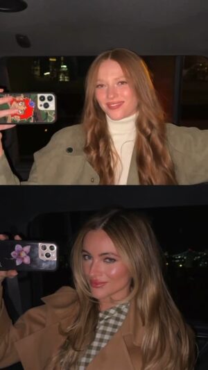 Larsen Thompson Instagram - POV: When Longchamp calls, @larsenthompson and @elyseesanville know exactly how to answer!