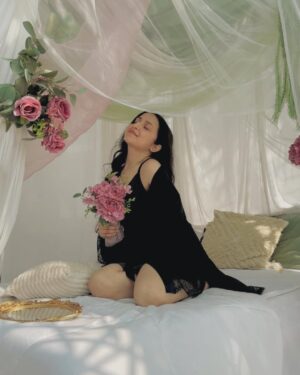 Lavanya Srivastava Instagram - main character morning vibes 💖🦋 
I guess this is what mornings feel like in the barbie world 💖
 
#fleeingsummerdays #morningvibes #vibecheck #dreamland #dreamdecor #alwaysinstyle #barbieworld #barbiemorning