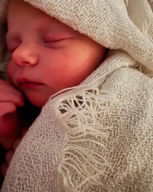 Lea Thompson Instagram - Welcome to this crazy beautiful world little girl. Robbie June Carlisle!  I’m a grandmother friends! Such  joy and happiness is singing in my heart.  I am so grateful and proud of Maddie and Zach for having the faith and grace to take a chance on love. ❤️ Howie Zoey and I are are over the moon in love. 
Congratulations Maddie! My baby is a mama….