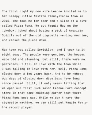 Leanne Ford Instagram - A note from my husband. ;)

BUCK MASON LEANNE FORD

(a “concept” store, ie: EVERYTHING in here is available for purchase…)

Now open in my hometown. 

See ya tomorrow Sewickley, PA. Sunday 12-6. 

426 Beaver Street Sewickley, PA 15143

#BUCKMASONLEANNEFORD shot by @reidrolls.interiors yesterday.