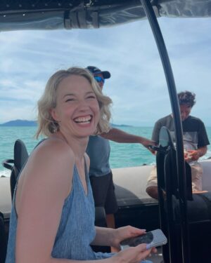 Leslie Bibb Instagram - half way through...
another round of 
@thewhitelotus #bts...
enjoy episode four and a look
at our time in the land of a thousand smiles...
🪷 @streamonmax @hbo