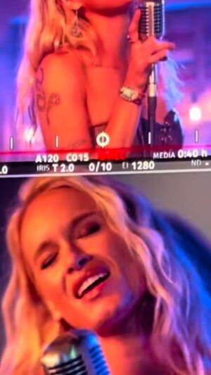 Leven Rambin Instagram - A never-before-seen look at my full “Vice”performance on Fire Country—featuring exclusive BTS moments with Billy Burke. ❤️‍🔥🎤🥃

An exciting moment for myself & for Audrey James, more to come I hope 🤞 
So grateful for the opportunity to sing on the show,  thank you 
@mirandalambert @firecountrycbs 

#FireCountry #Vice #BehindTheScenes #foryou #CountryMusic