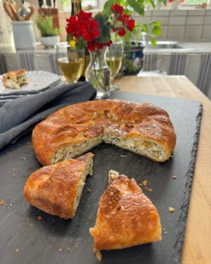 Lidia Bastianich Instagram - I live by the seasons. It’s just what feels natural to me. On Sundays, my grandma would bake a ricotta tart like this one. It was easy, fast, and always starred the spring vegetables from the garden.  This season on Lidia's Kitchen we’re featuring recipes, like this one, from my latest book - "Lidia's From Our Family Table To Yours". It’s a personal collection of more than a hundred of our favorite family recipes.  Check your local TV listings - and find a link to this recipe - here: link in my bio.  Buon Gusto!  @ampublictv  #LidiasRecipes #LidiasItaly #LidiasKitchen  #LidiaBastianich #ItalianFood #FromLidiasTableToYours #LidiasSoundtrack