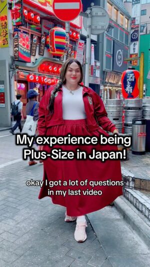 Loey Lane Instagram - What it’s like being plus-size in Japan!!! I go to Tokyo once a year, and this is what I’ve experienced 🙂‍↕️ Let me know any other questions you have, and I’ll try to answer them! #japan #travel #plussize #OOTD #style #reels #plussizetravel