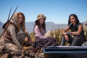 Madeleine Madden Instagram - Season 3 has arrived oh Wise Ones! 

Beyond excited to share this season with you all. Everyone has worked so tirelessly to elevate, expand and deepen the world of @thewheeloftime. 

Special shoutout to @davinajl & @sharon_gilham_costume_design who continue to blow our socks off with their exquisite work.

@thewheeloftime @primevideo 
#thewheeloftime