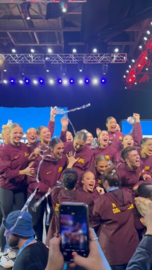 Maesi Caes Instagram - Still can’t believe this is real. This team, this program, and this journey mean everything to me. Forever grateful to be surrounded by the best people and so much love. 23 feels so special—one love always. 🖤 @uofmdanceteam #UMDT #nattychamps #pridex4