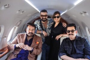 Manju Warrier Instagram - Team Empuraan’s landing at God’s own country. 

📸 @arunprasath_photography 

#L2E #EMPURAAN In theatres worldwide from today. 

Malayalam | Tamil | Hindi | Kannada | Telugu 

@mohanlal  @therealprithvi @muraligopynsta  @antonyperumbavoor @aashirvadcine @gokulam_gopalan_official #VCPraveen #BaijuGopalan @krishnamoorthy_director @jsujithnair @ganesh_v_pillai @sreegokulammoviesofficial @dreambig_films @imaxindia @hombalefilms 
@aafilms.official @srivenkateswaracreations @pharsfilm @cybersystems.oz @rftfilms @lokahfilmseuropa @primemediaus @prithvirajproductions @empuraanmovie #SureshBalaje @pius4246 @manju.warrier @tovinothomas @indrajith_s @saniya_iyappan #AbhimanyuSingh @deepakdevofficial @sujithvaassudev @nsahadev @vavanujumudeen @mohandas_art_director @akhileshmohan @sidhupanakkal @rajakrishnan_mr @itssujithsudhakaran @sreejithguruvayur @sinat_savier @silva_stunt @basil_thalapuncha @alexx_onell @andreativa @eriqebouaney @karthikeya.dev @shubhangi.latkar.official @sukantgoel @aishwarya.ojha  @manikuttantj @sivajiguruvayur_official @sshivadaoffcl @muruganmartine @nyla_usha @gijujohn @actor__jaisejose @heymike.actor @aneeshgmenon @anand_rajendran_ar @illuminartistcreatives @priyatadixitcasting @poffactio