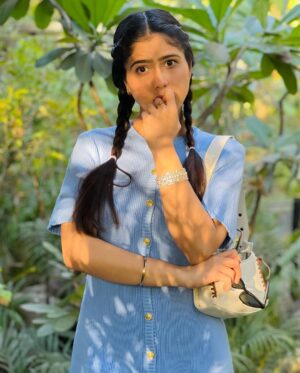 Manpreet Dolly Instagram - Even with my eyes closed, I can feel the love💙
.
.
#love #life #pure #cute #slay #sassy #cutiepie #cutnessoverload #cutegirl #beautifulgirls