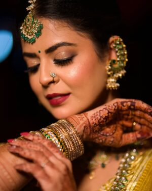 Mansi Joshi Instagram - Reflecting our timeless traditions and values ☺️
Elegance personified by my team, this post is to thank all of you for making me look on point for my wedding 💝💠

MUA @makeoverwithtara_raam 😘

Pictures by @lens__crafts 🥰

Saree and blouse designed by @dt_bridalstudio ☺️

Saree draped and hair by @ramya_hair_artistry 🥰

Jewellery by @thespatika ❤️

Location @aditya_kalyana_mantapa 🥰

#weddingphotography #mansijoshi #wedding #saree #weddingsarees #southindian #southindianweddings
