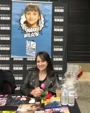 Mara Wilson Instagram - First day of #ComicConScotlandAberdeen! So many adorable little girls dressed as Matilda, so many kind Scots, and not nearly enough Tunnock’s caramel wafers. Come on out tomorrow, Aberdeen!