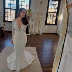 Marina Squerciati Instagram - I'm stupidly excited for this wedding. YES, I KNOW IT'S FOR TV, BUT PADDY DO NOT LOOK AT THIS POST! 🙈 @grace_loves_lace 
Can you all help me choose? I'm genuinely torn. I'd like to know what you like. More later! #burgess #burzek #weddingdress #graceloveslace ##WeddingDress #Bride #Wedding #WeddingDresses #WeddingInspiration #BridalFashion #BridalGown #WeddingGown #BridalStyle #BridalCouture #againiknowitsTVjustletmehavemymoment