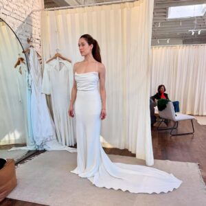 Marina Squerciati Instagram - I'm stupidly excited for this wedding. YES, I KNOW IT'S FOR TV, BUT PADDY DO NOT LOOK AT THIS POST! 🙈 @grace_loves_lace 
Can you all help me choose? I'm genuinely torn. I'd like to know what you like. More later! #burgess #burzek #weddingdress #graceloveslace ##WeddingDress #Bride #Wedding #WeddingDresses #WeddingInspiration #BridalFashion #BridalGown #WeddingGown #BridalStyle #BridalCouture #againiknowitsTVjustletmehavemymoment