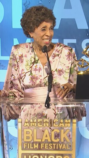 Marla Gibbs Instagram - Marla Gibbs is a living legend, and at 93, she’s proving that passion has no age limit! 

Our Hollywood Legacy Award recipient is showing no signs of slowing down—she’s ready for more, and we love to see it! 

Directed By: @tl.benton 

#MarlaGibbs #HollywoodLegacy #LivingLegend #ABFFHonors2025 #ABFFHonors #ShowUpForBlackEvents #Ally #Cadillac