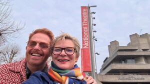 Martha Plimpton Instagram - It’s our #FirstDayOfSchool! Day one of #rehearsal for #stephensondheim’s last work, #HereWeAre at @nationaltheatre in #inthebag. And look who I get to go on this intense, scary, beautiful, surreal adventure with?? My ol pal, @jessetyler!!!! And this time, WE’RE MARRIED! He was okay today, needs work with staying awake and focusing his eyes. 🤷‍♀️ the man has #jetlag We look like regulars on #MatchGame