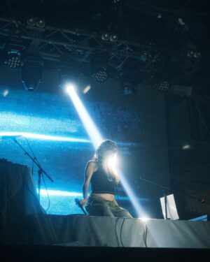 Marylou Mayniel Instagram - soo EU tour s been over for almost a week and im still processing the overall experience 
watching these videos and hearing you sing the lyrics and scream is literally making me tear the fuck up in the park right now 
i was so glad to meet yall and i cant wait to be back on stage in a few months 
im so gratefull for your support and i love you a lot 🫂 thanks . im so amazed . 

pic 1 : @zombiesofthenight 🙏 edit by @clarasuvari 
vid 2 and 3 : @lichencore 
pic 4 : @arianekiks