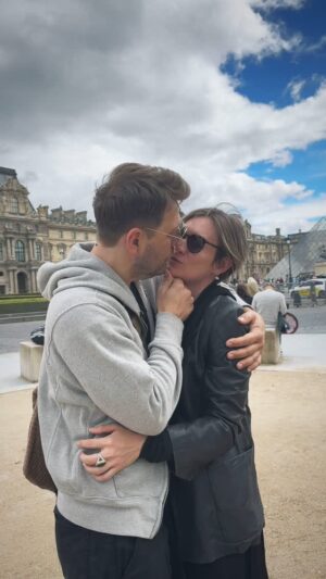 Masha Mashkova Instagram - If you find yourself in the middle of apocalypse-kiss🤍 My Valentinka @sachaseberg Сашкалюблюнемогу♾️