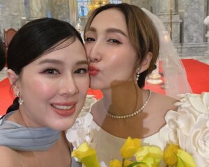 Matika Arthakornsiripho Instagram - Congrats on finding your forever! Wishing you both a lifetime of love, joy, and endless adventures together. May you always grow and laugh side by side. 💍💕 @pukaii @cj_piya 
#WeddingVibes #ForeverTogether#jeabpukaiithewedding